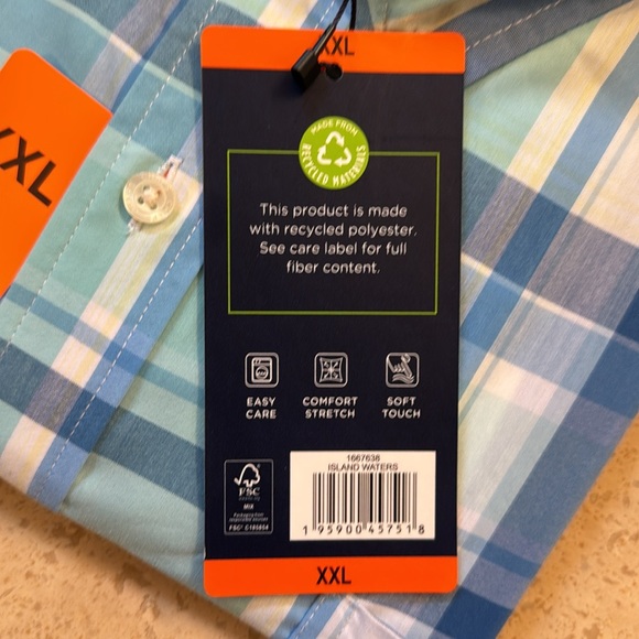 Chaps easy flex short sleeve button up shirt - Picture 3 of 3